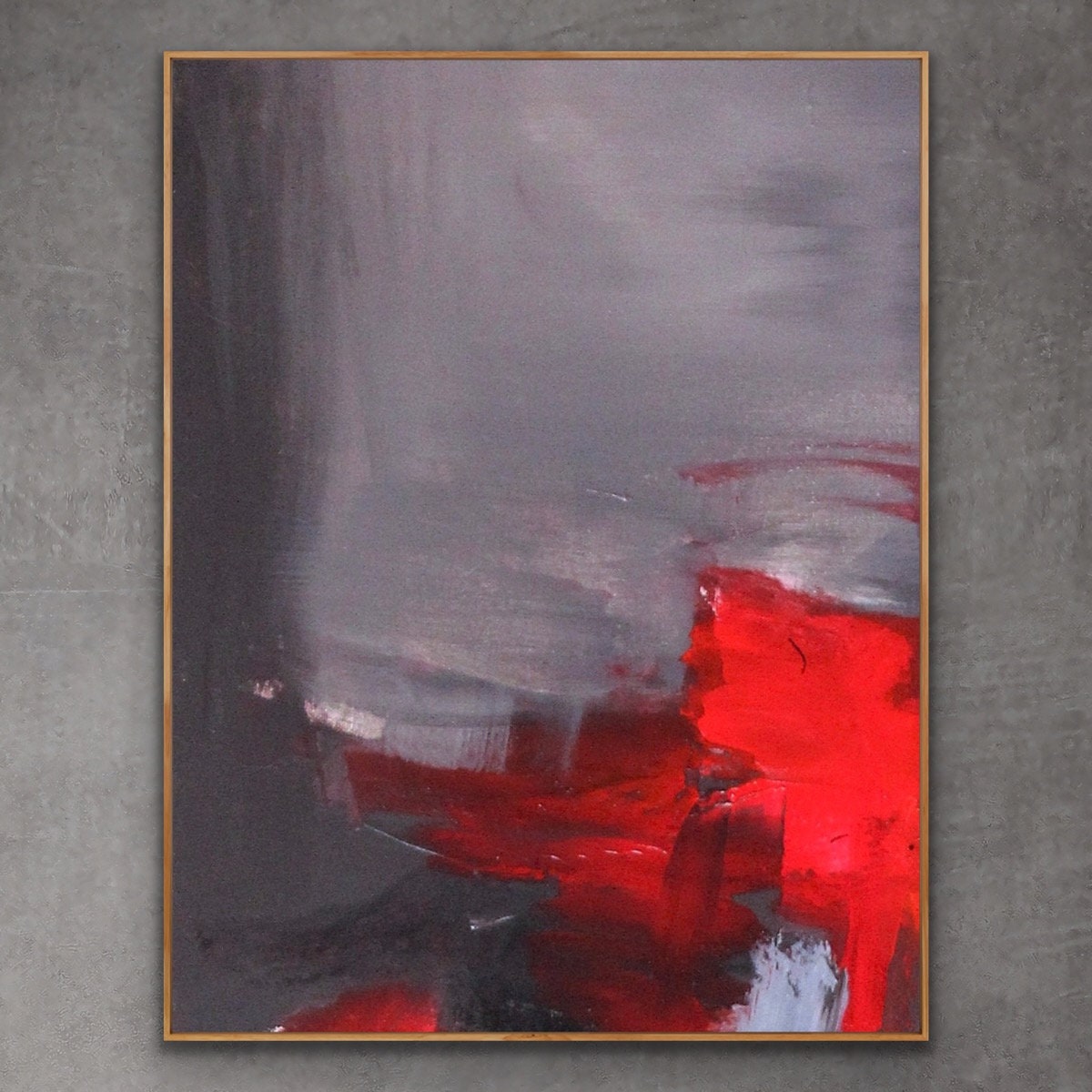 Abstract Painting Original Large Acrylic Canvas Wall Art Expressionism ...