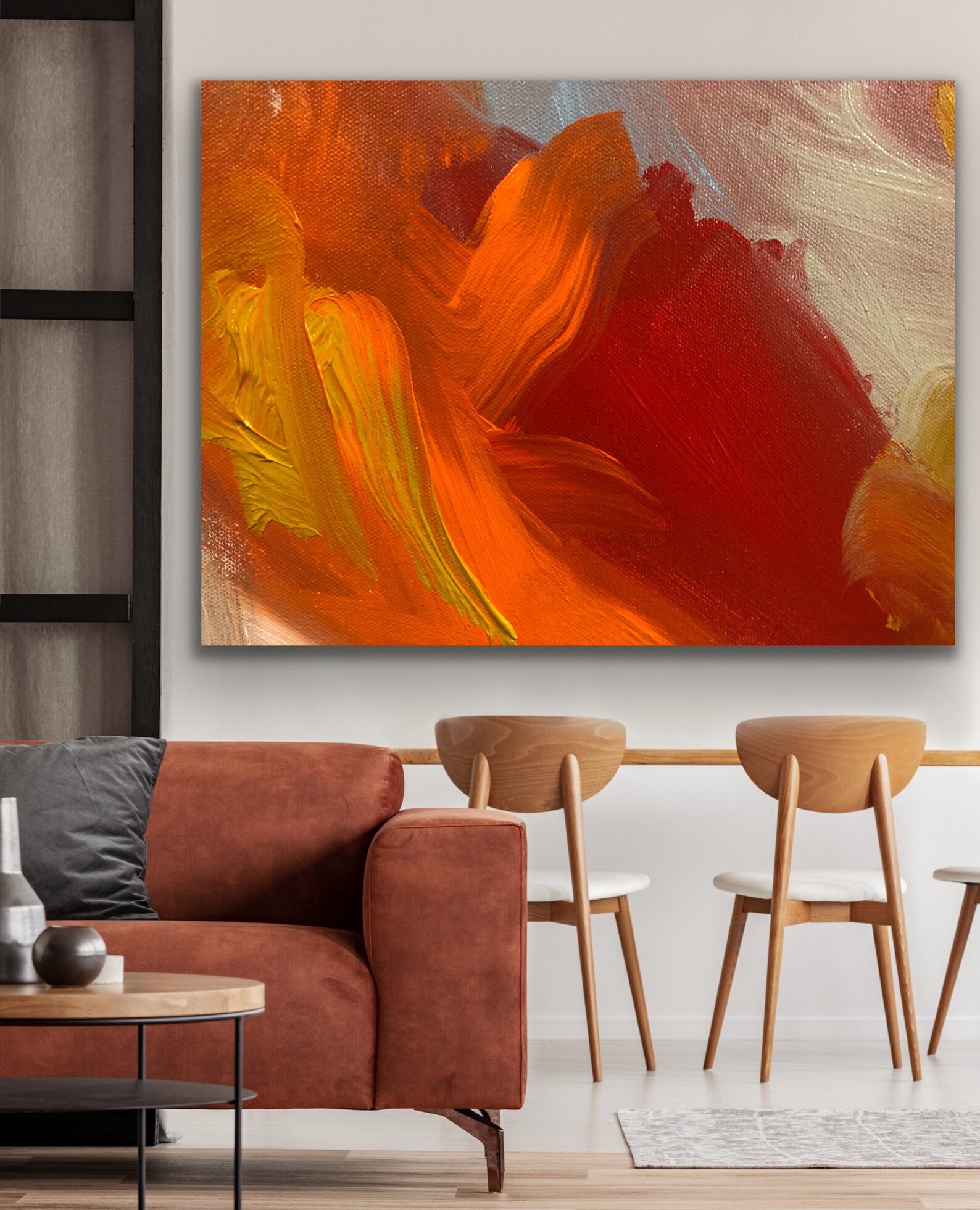 Abstract Painting Original Large Acrylic Canvas Wall Art Etsy