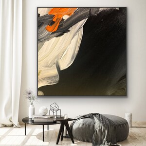 Abstract Painting Original Large Acrylic Canvas Wall Art Expressionism black Modern Painting Wall Art on Canvas, Huge contemporary art decor