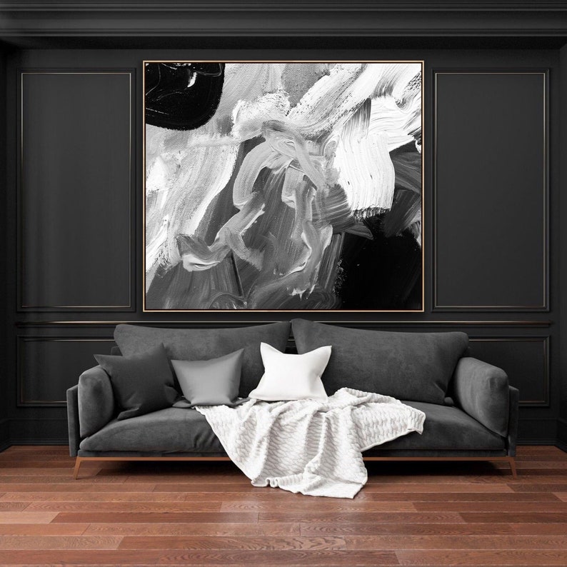Abstract Painting Original Large Acrylic Canvas Wall Art Expressionism ...