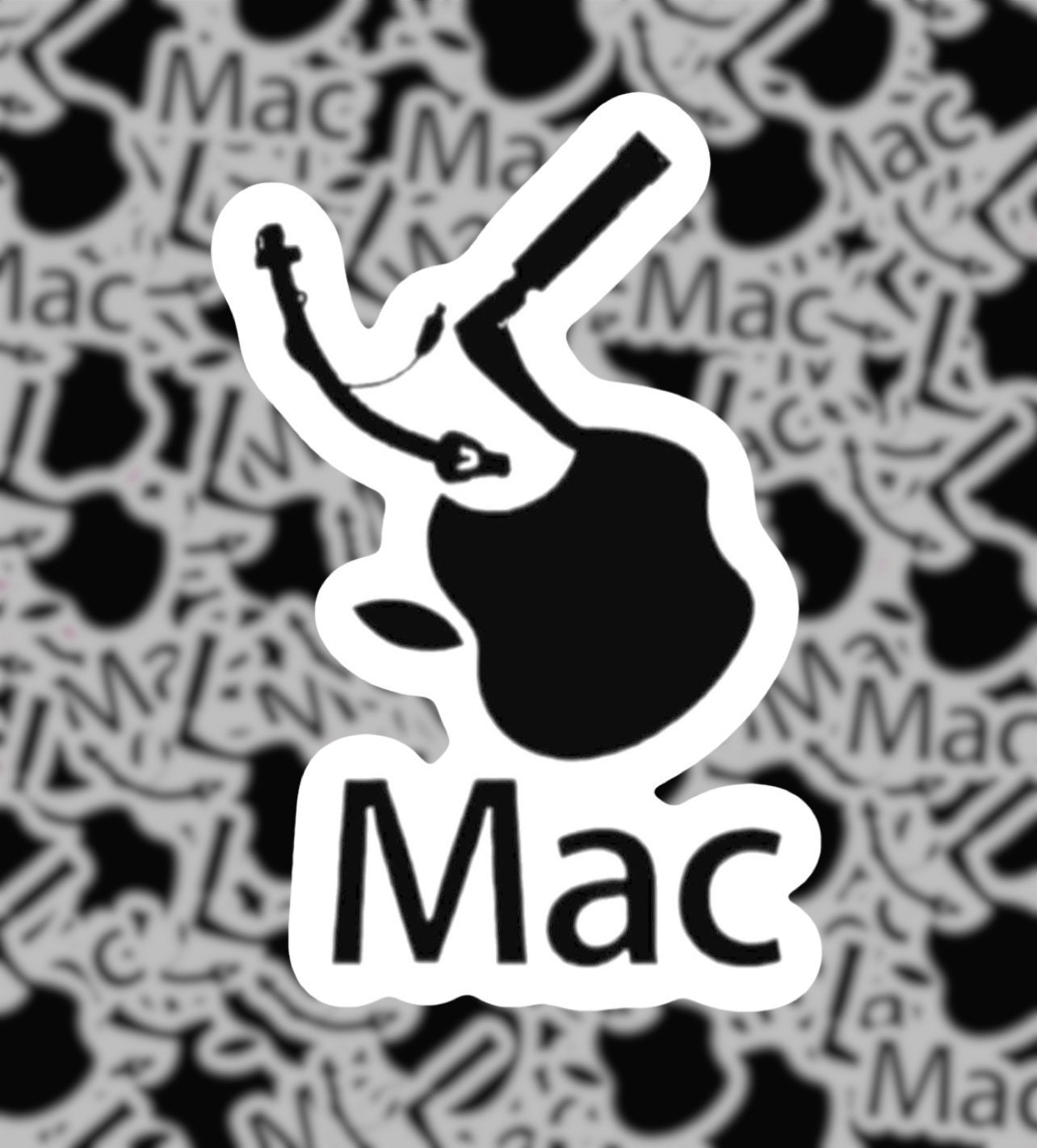 Intubated Apple Mac Sticker Etsy