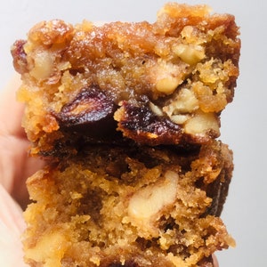 Food for the Gods— Walnut and Date Bars
