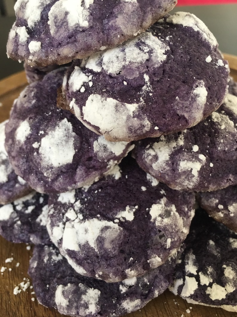 Ube Crinkles Cookies Etsy