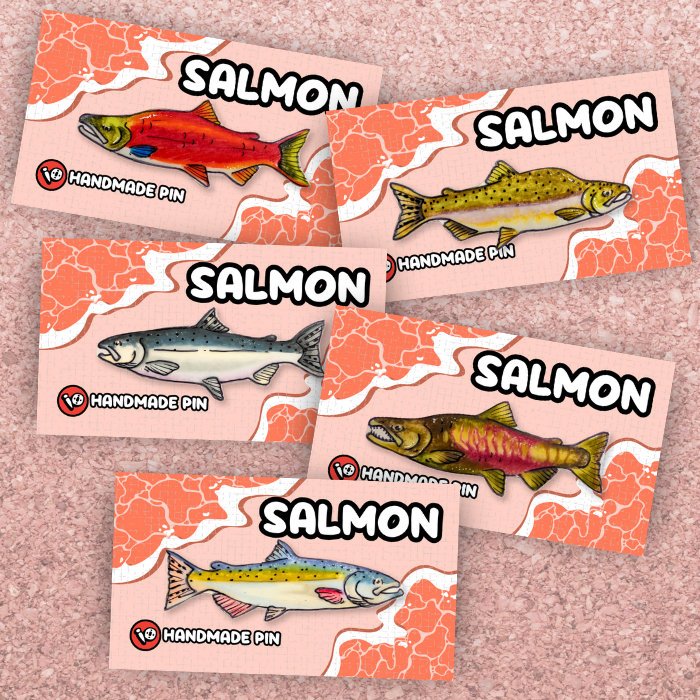 Salmon Pin 