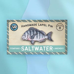 Sheepshead Fish Lapel Pin