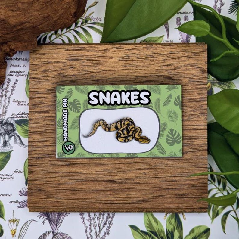 Ball Python Snake Lapel Pin - Etsy