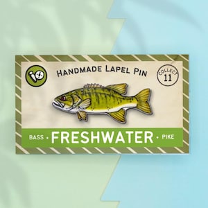 Smallmouth Bass Fish Lapel Pin
