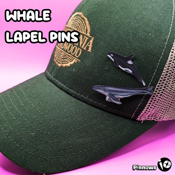 Whale Lapel Pins - Mix & Match from 5 different designs!