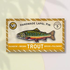 Brook Trout Fish Lapel Pin