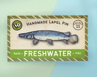 Alligator Gar Fish Lapel Pin