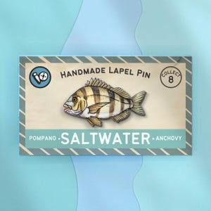 Sheepshead Fish Lapel Pin