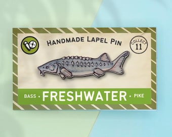 Sturgeon Fish Lapel Pin