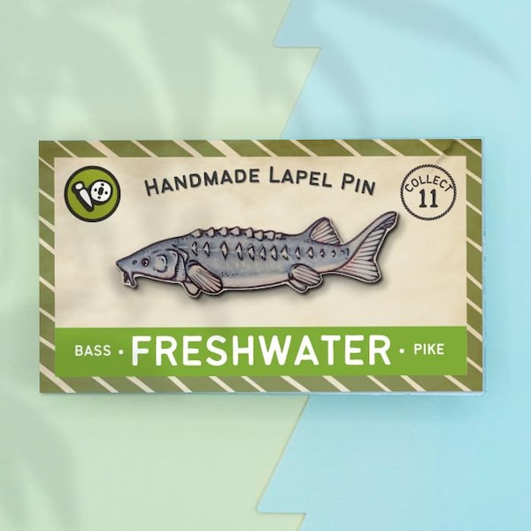 Sturgeon Fish Lapel Pin