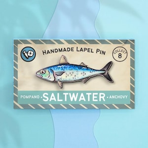Mackrel Fish Lapel Pin