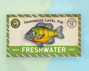 Bluegill Fish Lapel Pin