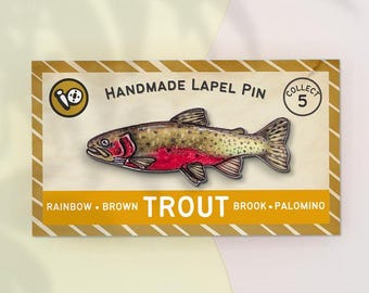 Cutthroat Trout Fish Lapel Pin