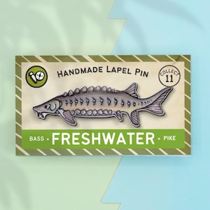 Sturgeon Fish Lapel Pin