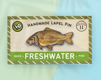 Common Carp Fish Lapel Pin
