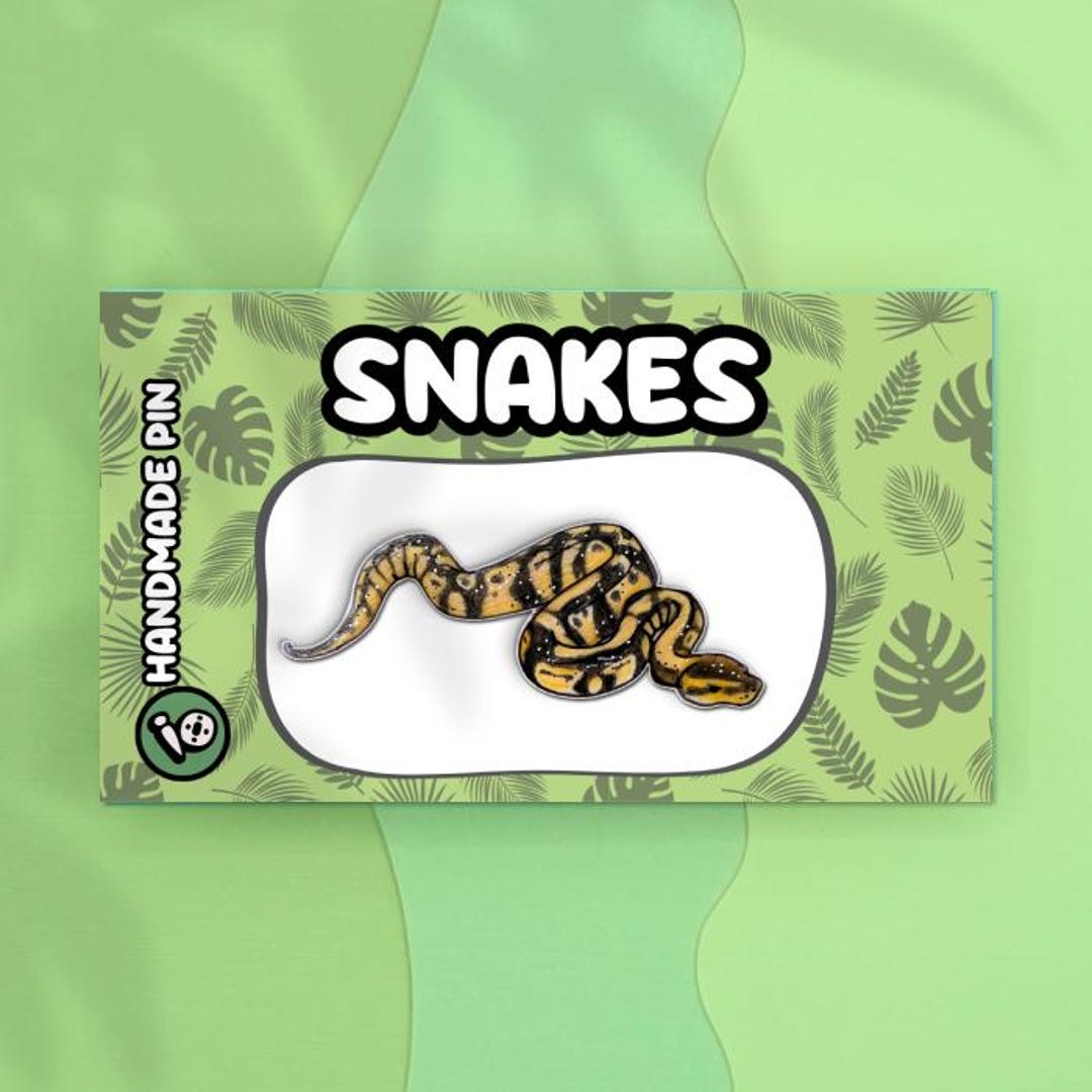 Ball Python Snake Lapel Pin - Etsy