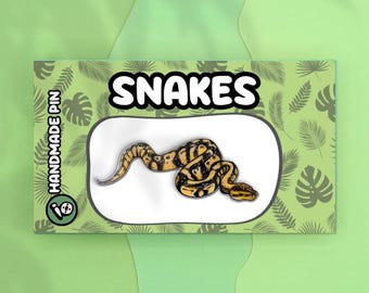 Ball Python Snake Lapel Pin