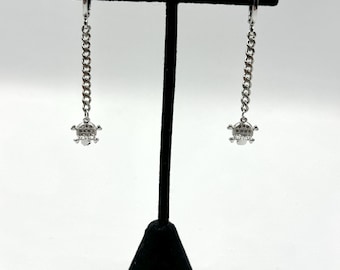 Stainless Steel Skull Earrings: Gothic Huggie Hoop Earrings