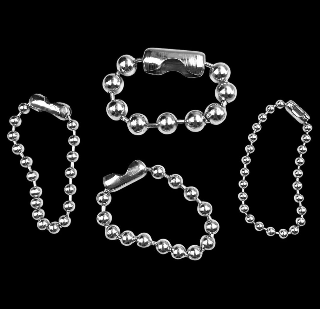 Stainless Steel Ball Chain Bracelet: Chunky Beaded Design - Etsy