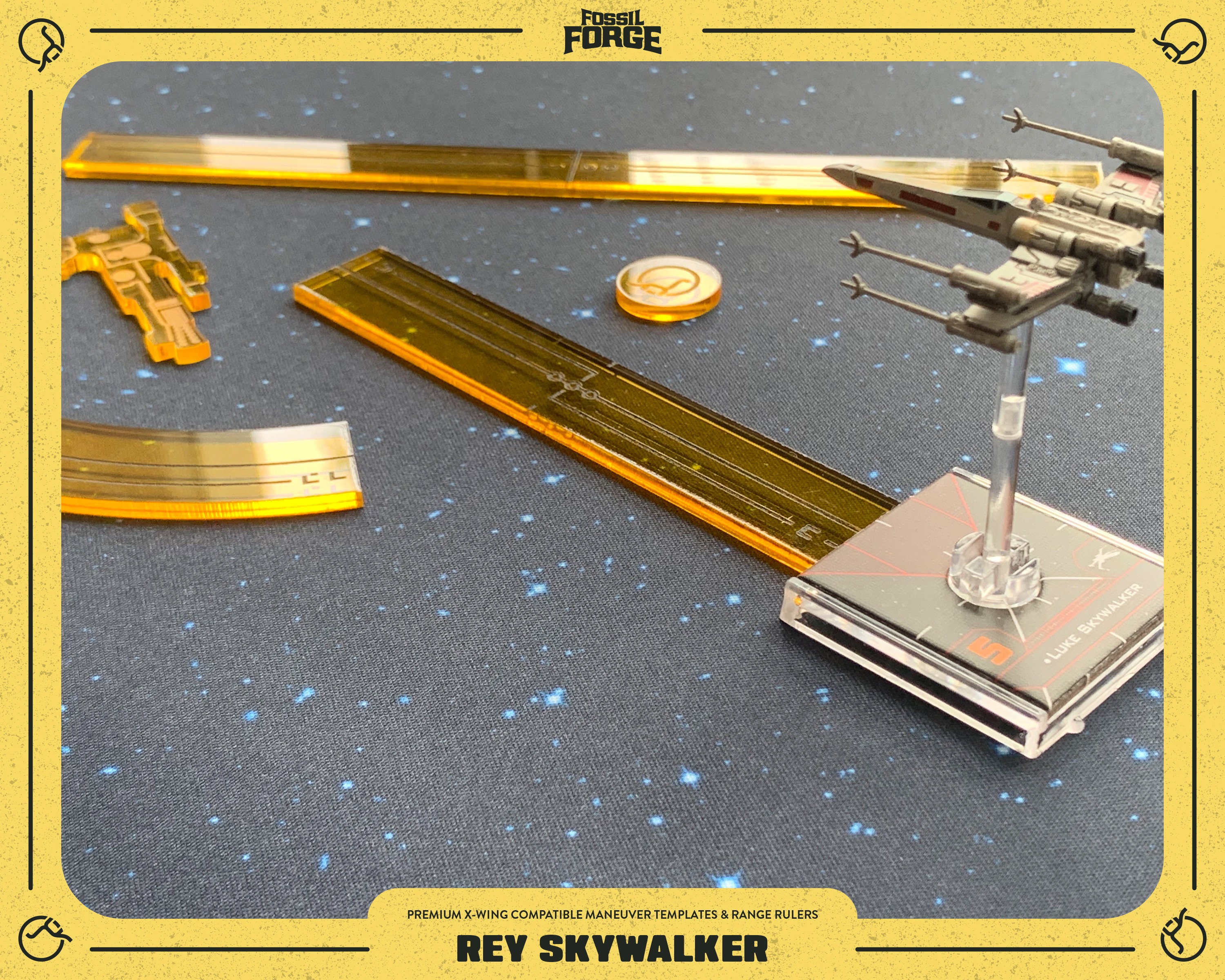 Rey Skywalker Premium Xwing Compatible Template & Maneuver Etsy