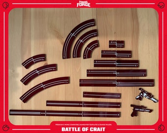 Battle of Crait: Premium X-Wing Compatible Template & Maneuver Set