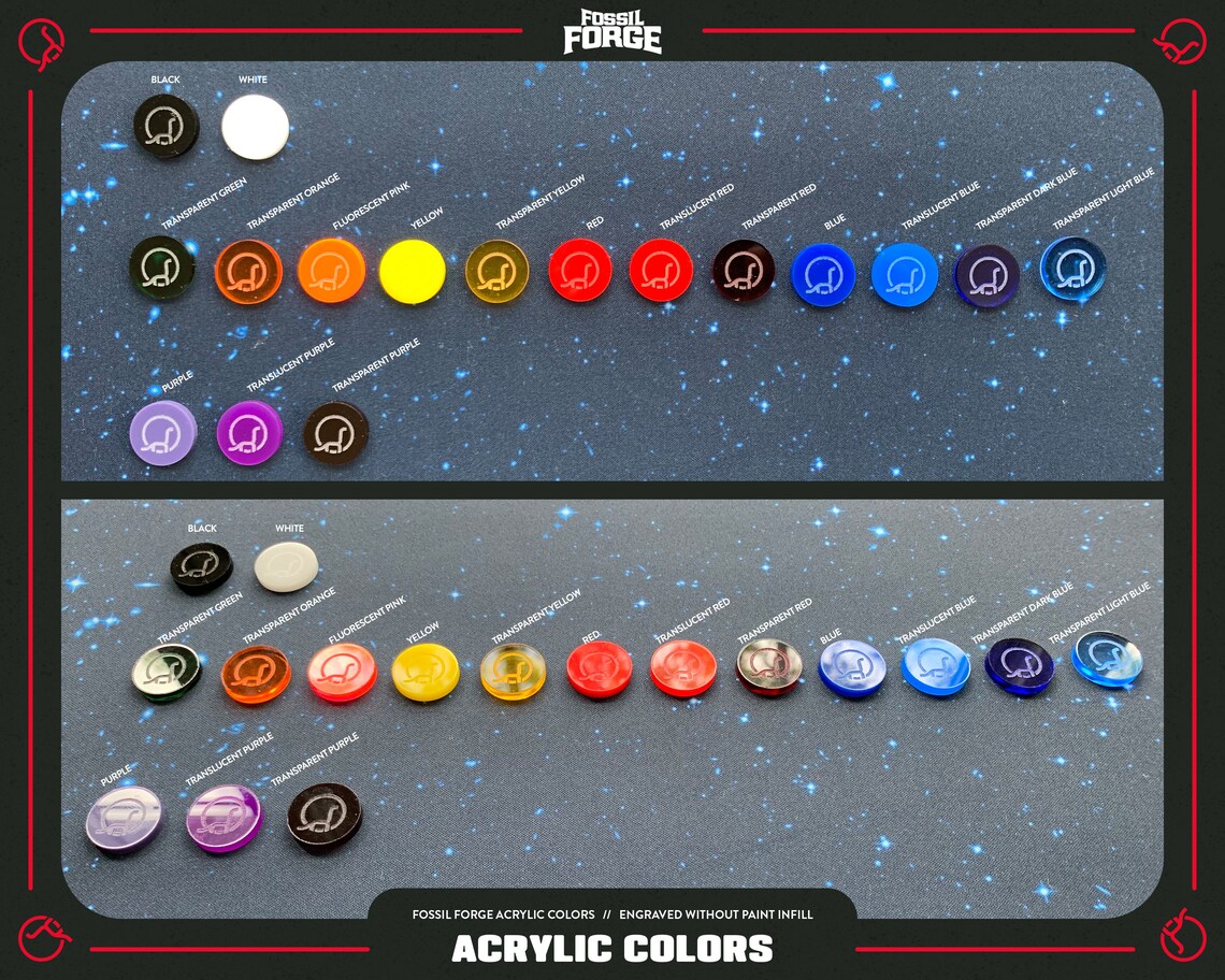 Custom Set Premium Xwing Compatible Template & Maneuver Set Etsy