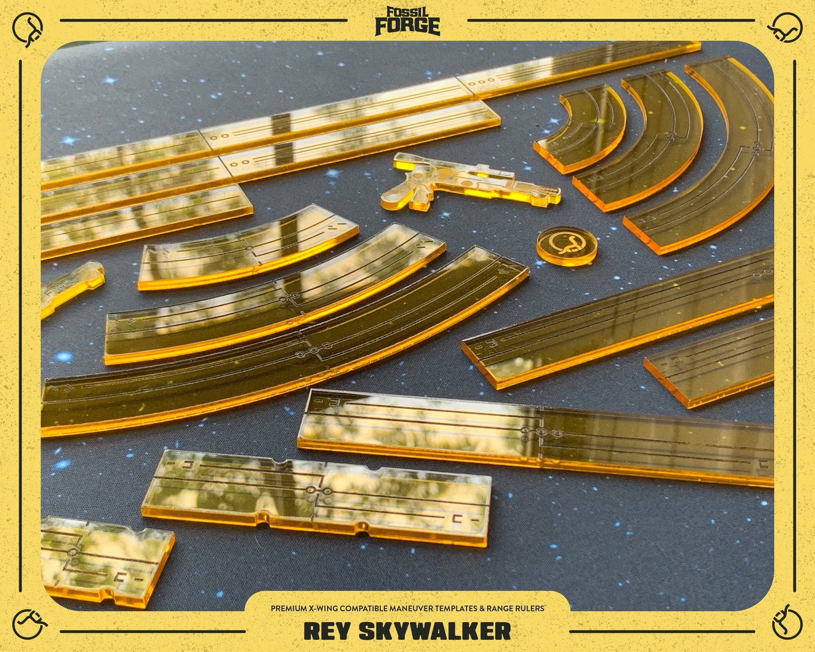 Rey Skywalker Premium Xwing Compatible Template & Maneuver Etsy