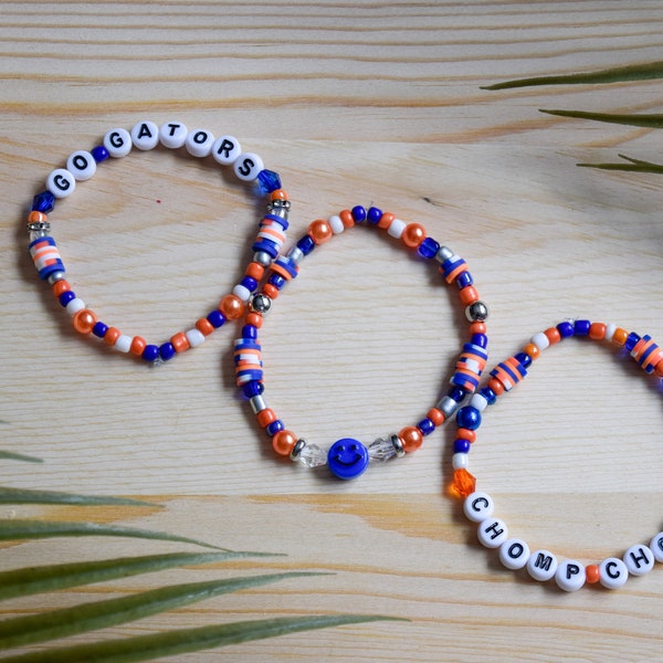 University of Florida - Beaded Friendship Bracelet Stack | College Gameday Jewelry