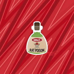 Rat Poison University of Alabama || Laptop Sticker Decal
