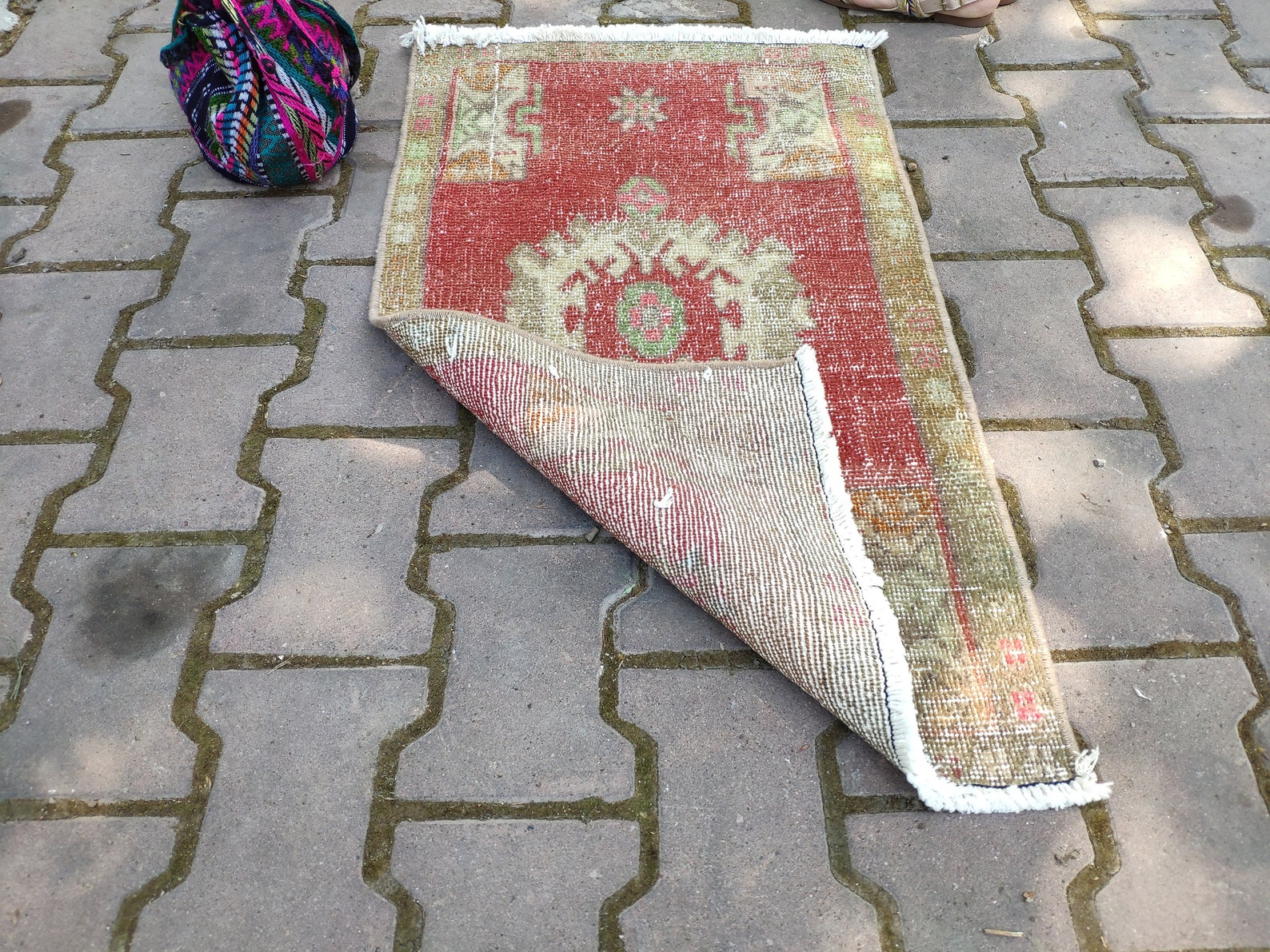 Turkish Decorative rug 1'64 X 2'76 feet Vintage rug Etsy