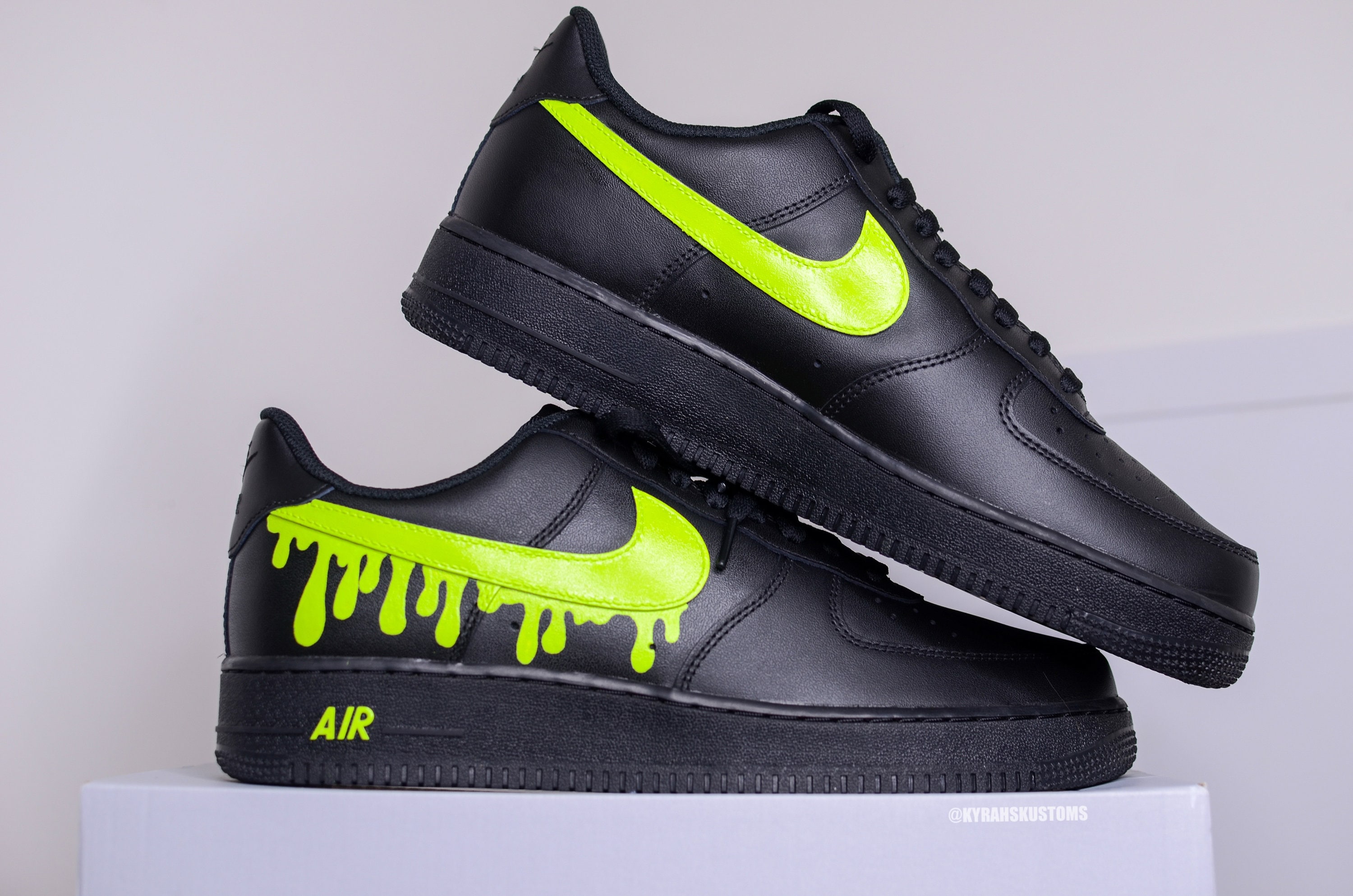 BLACK SLIME AF1 Etsy