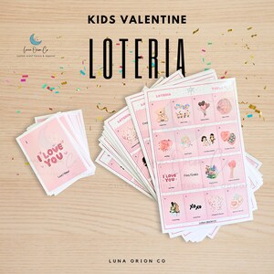 Valentine Loteria | Valentine Card Game | English-Spanish Card Game For Kids