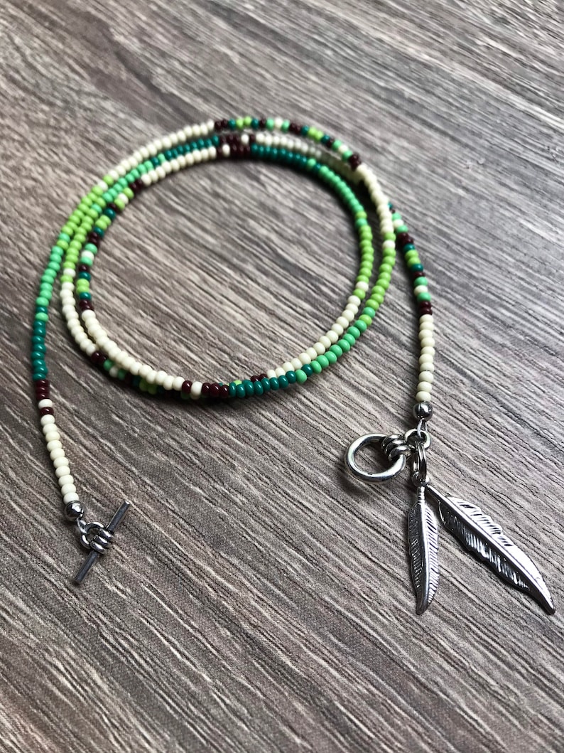 Native American Handcrafted Seed Bead Triple Wrap Bracelet