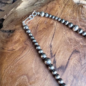 Navajo Pearl Necklace Mixed sizes 18 inches