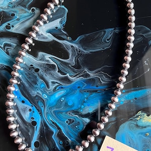 Navajo Pearl Necklace 7mm 18 inches long