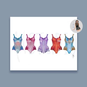 Impresión artística de monos brillantes, ilustración de moda inspirada en épocas