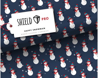 Shield Pro - Happy Snowman von Hamburger Liebe - antimikrobiell für Atem-und Mundmasken!