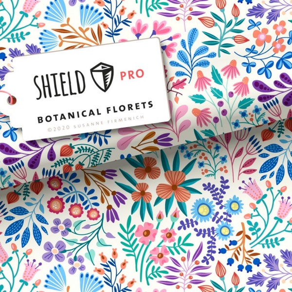 Shield Pro- Botanical Florets von Hamburger Liebe - antimikrobiell für Atem-und Mundmasken!