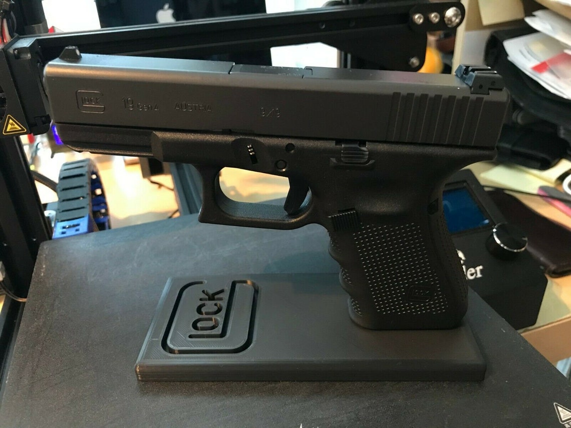 Glock stand for 19/17/26 pistol display stand black Etsy