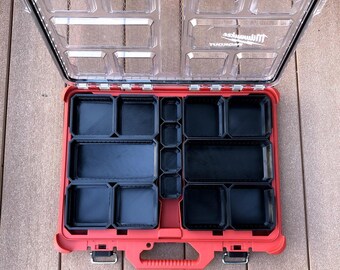 Milwaukee Packout Low-Profile Compact Complete Bin Set with Bit Holder Mount