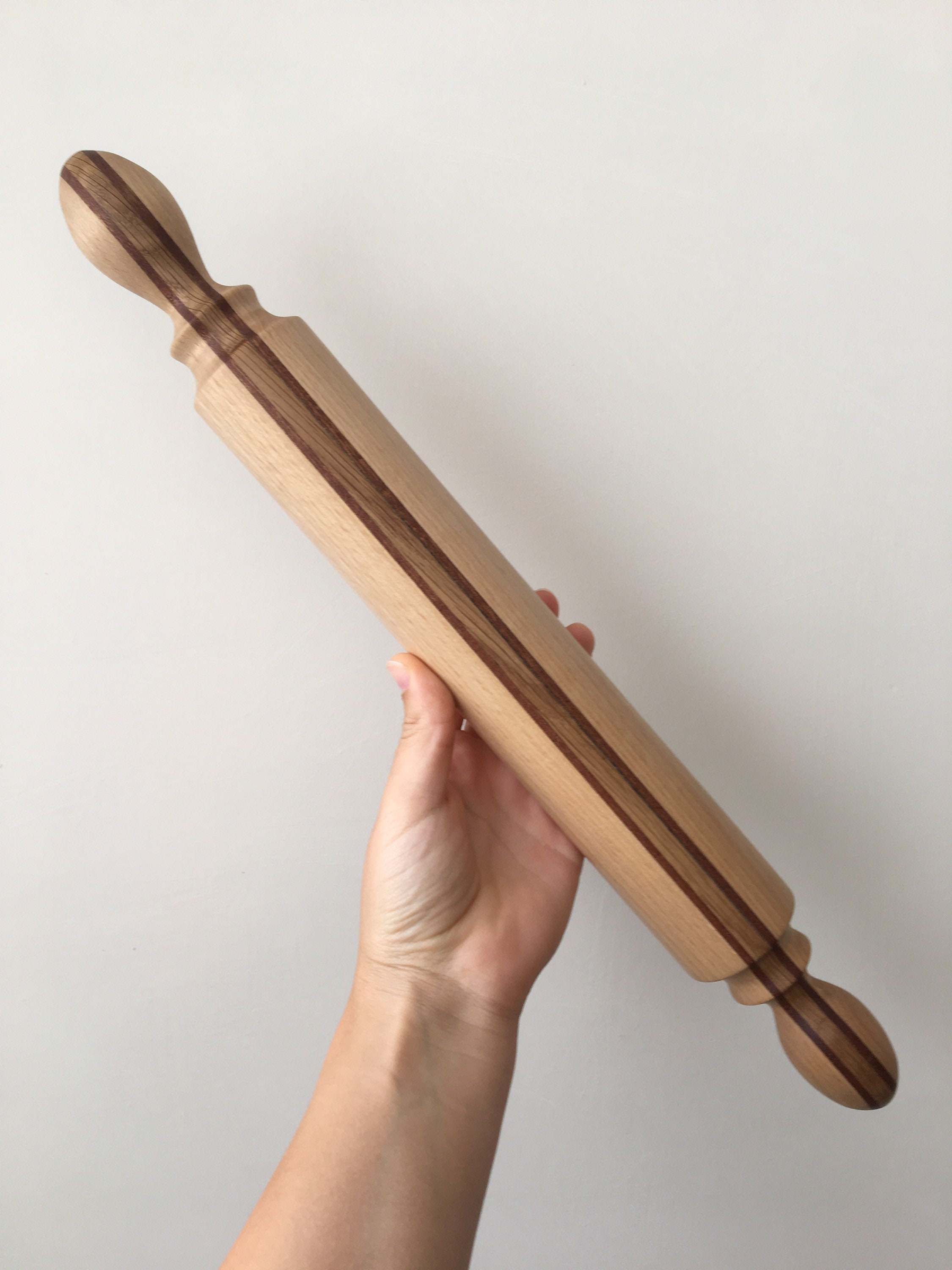 Unique Handmade Handturned Large Wooden Rolling Pin Beech Oak Etsy