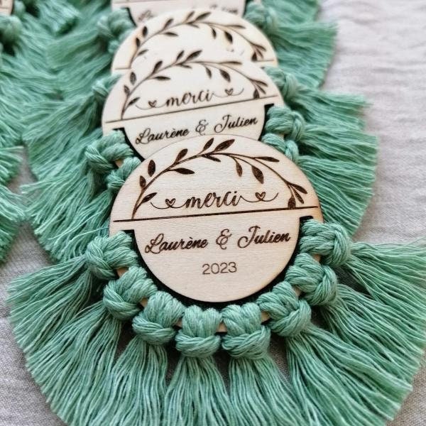 Boho-Magnet-Cadeaux invités Magnet - mariage - magnetic favor - aimant - marque-place - wedding