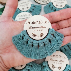 Boho-Magnets - magnetic guest gifts - boho wedding - heart engraving