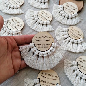 Boho-Magnets - magnetic guest gifts for boho wedding - double nature branch