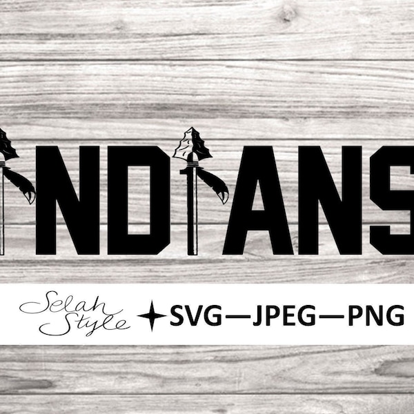 Arrowhead Indians Logo Digital Download - svg, png, jpg, jpeg