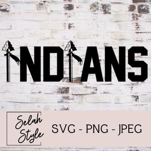 Arrowhead Indians Logo Digital Download - svg, png, jpg, jpeg