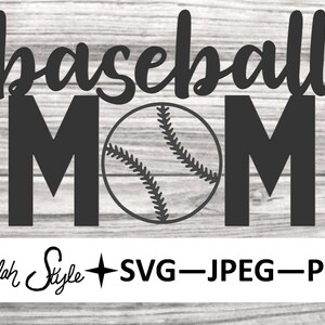 Baseball MOM svg, png, jpeg